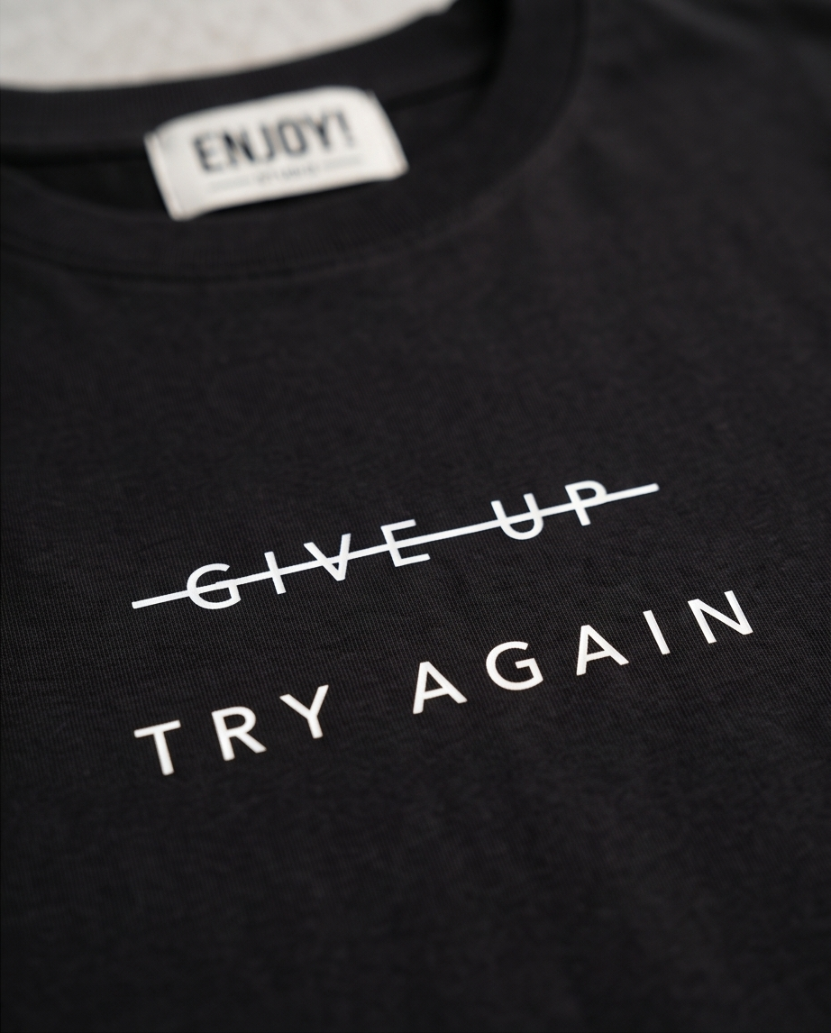 T-shirt homme « Try Again »