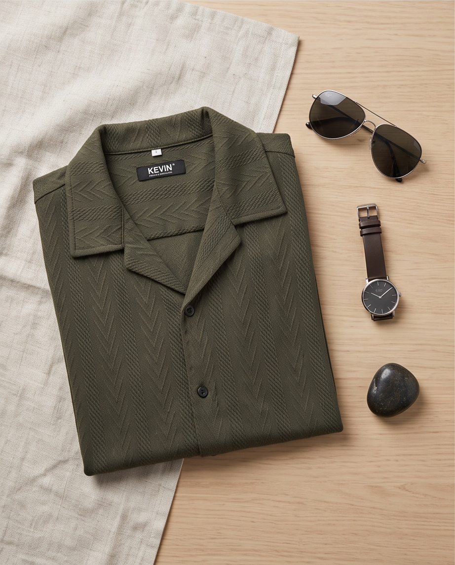Chemise verte homme