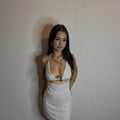 Robe courte blanche