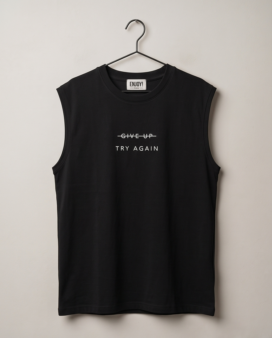 T-shirt homme « Try Again »