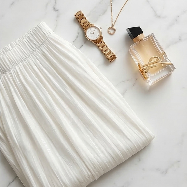 Pantalon blanc brillant