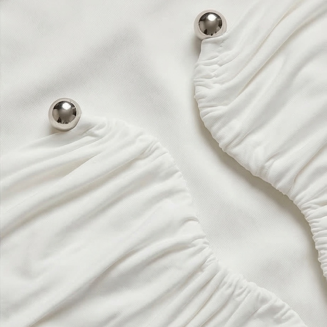 Bustier blanc ouvert