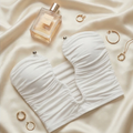 Bustier blanc ouvert